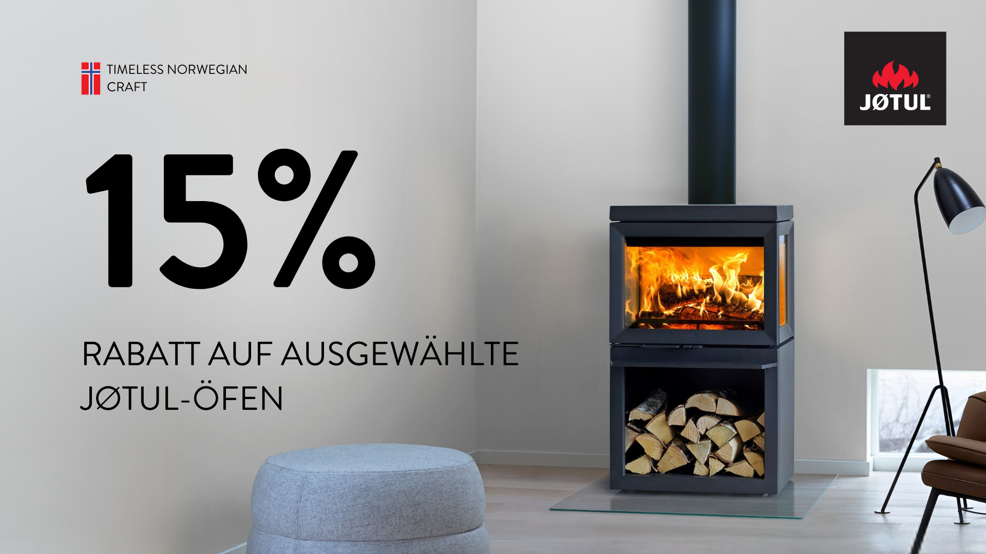 Herbstkampagne. 15%. Imgage of Jøtul F 520